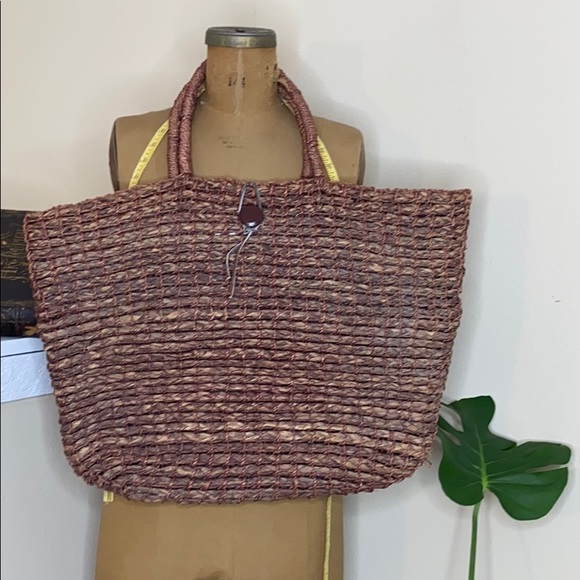Tweeds Straw Tote